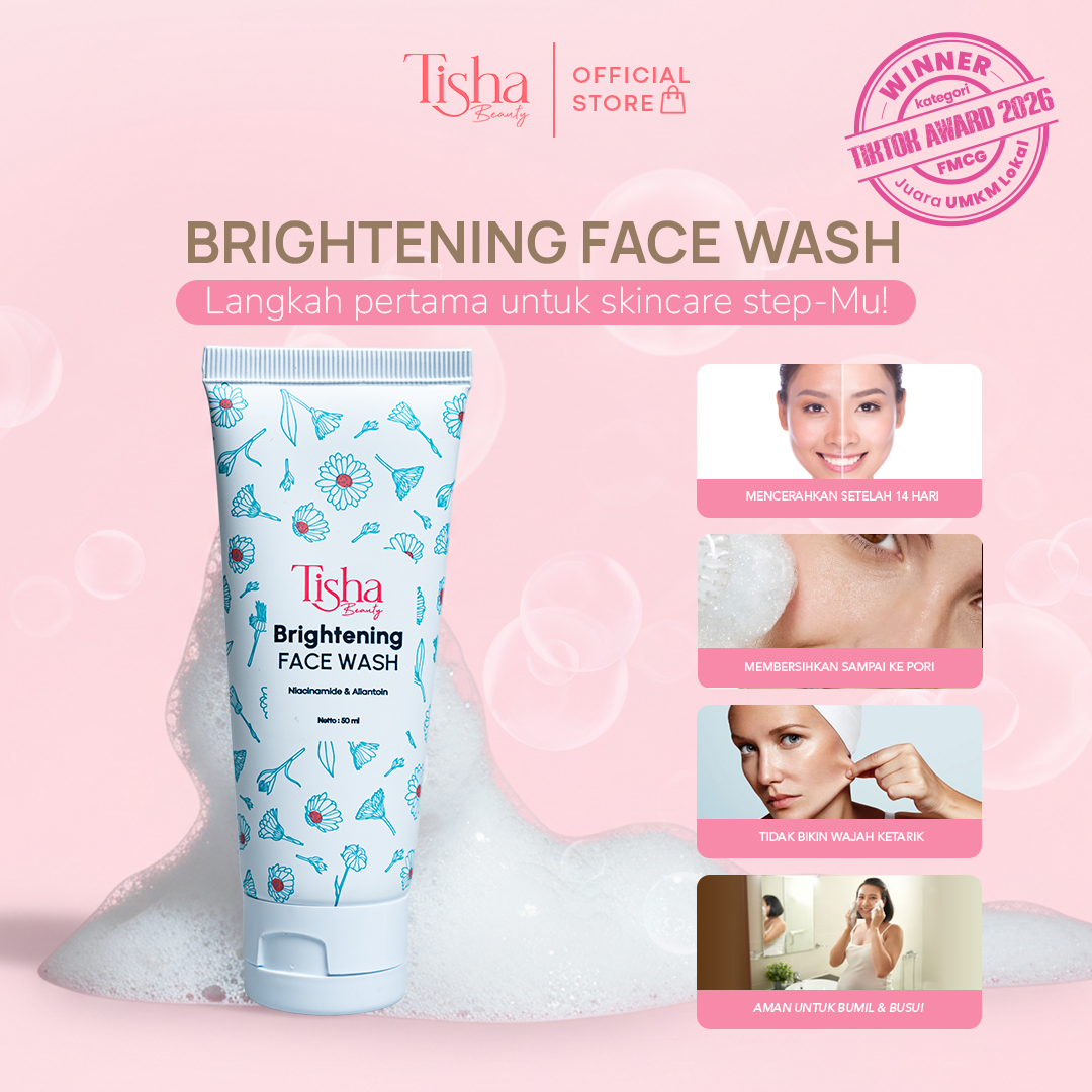 Brightening Face Wash - Membersihkan & Mencerahkan Kulit Wajah 50ml