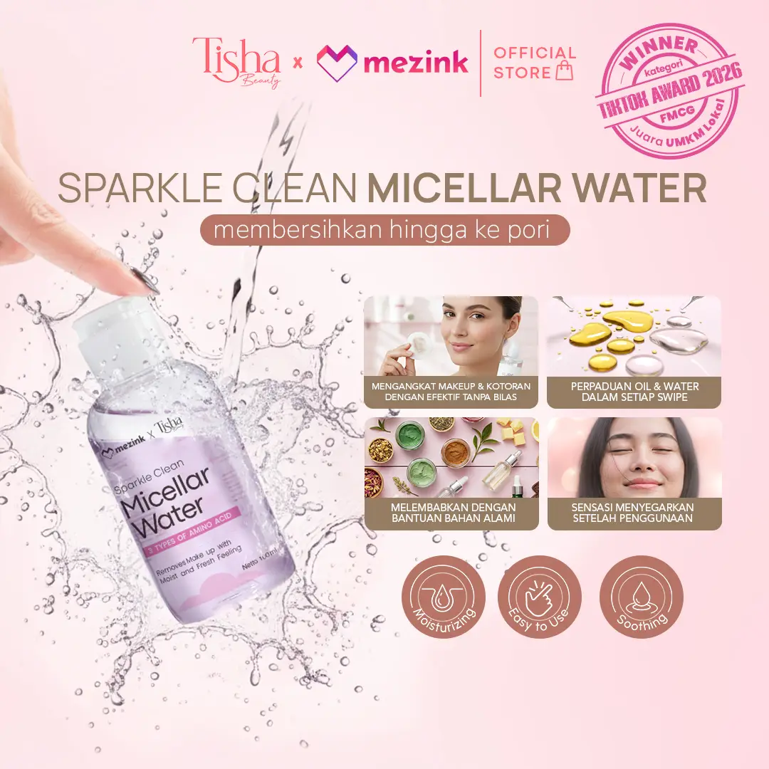 Sparkle Clean Micellar Water – Gentle Makeup Remover 100ml